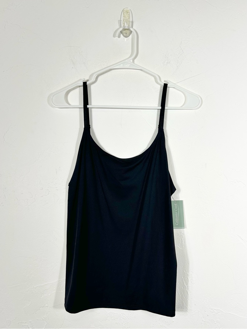 NWT Coldwater Creek‎ Women's Black Everyday Essential Camisole Tank Top